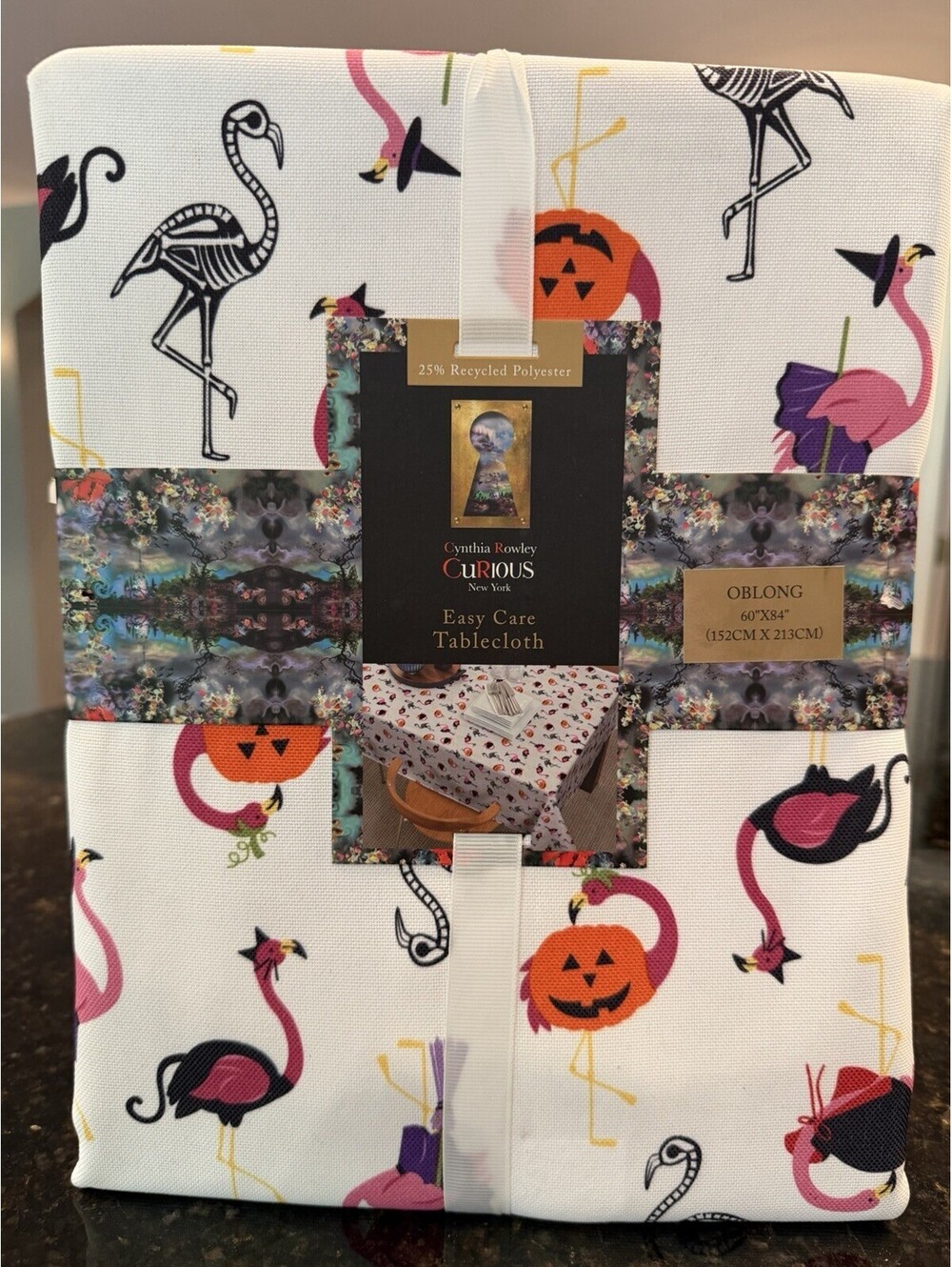 Cynthia Rowley New Halloween Tablecloth Oblong 60×84 Rare Size NIB